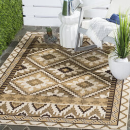 Mcneil Looped Brown/Beige Indoor/Outdoor Rug