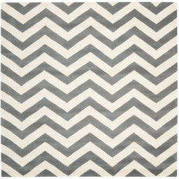 Lesedi Hand Tufted Wool Dark Grey/Ivory Rug