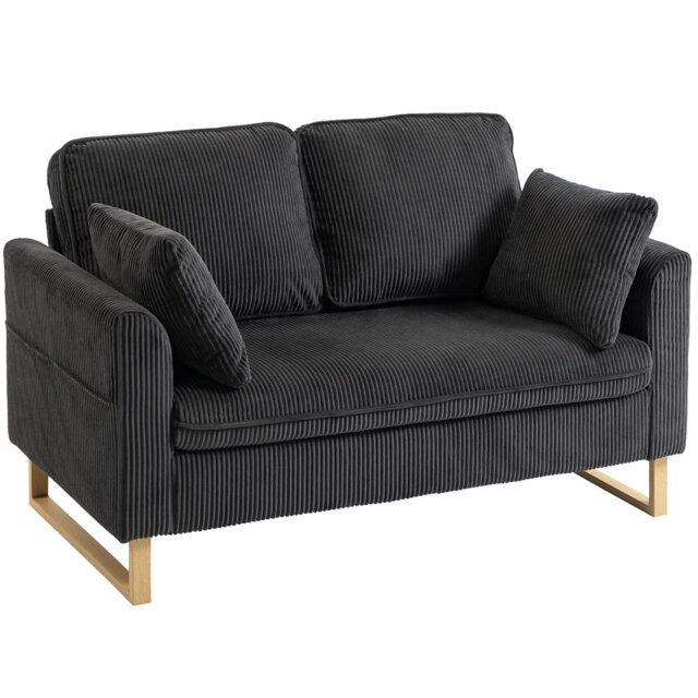 2 Seater Corduroy Loveseat