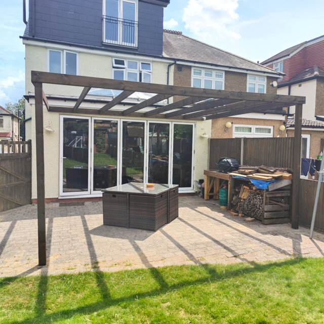 Baudelio Solid Wood Pergola