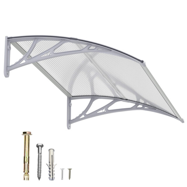 Door & Window Canopy Awning UV-Resistant Outdoor Shelter for Front Door, Porch & Patio, Rain Snow Protection