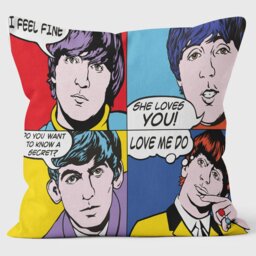 Beatles Early Period - Pop Art Cushion