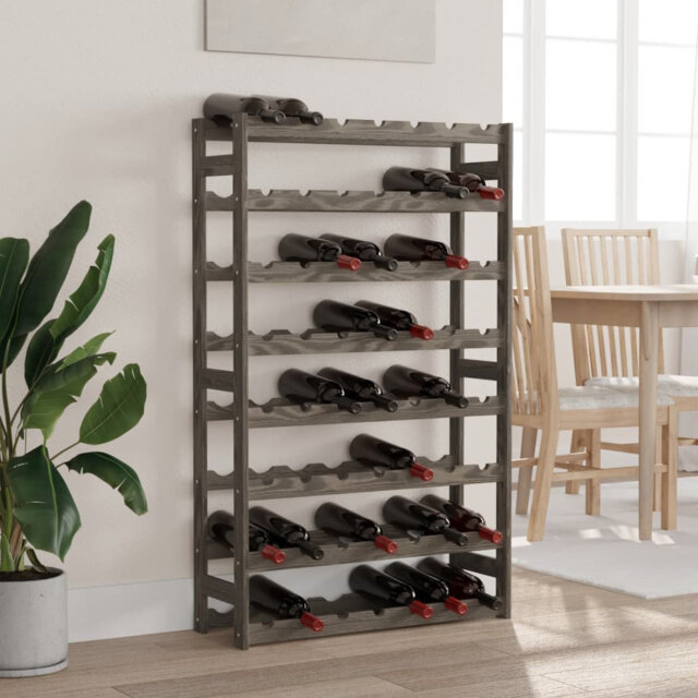 56 Bottle Solid Wood Floor Wine Bottle Rack in