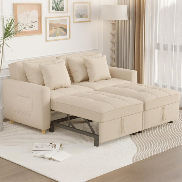Borchert 2 Seater Fabric Sofa Bed
