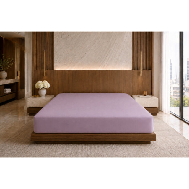 Plain Dye 200 TC Egyptian-Quality Cotton Egyptian Cotton Plain Weave / Muslin Fitted Sheet