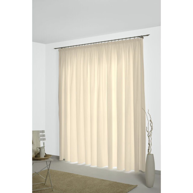 Newbury 67% Polyester And 33% Cotton Room Darkening Single Curtain Panel