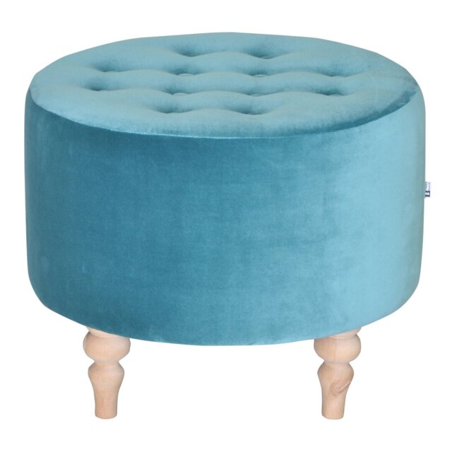 Happy 55cm Wide Tufted Round Cocktail Ottoman
