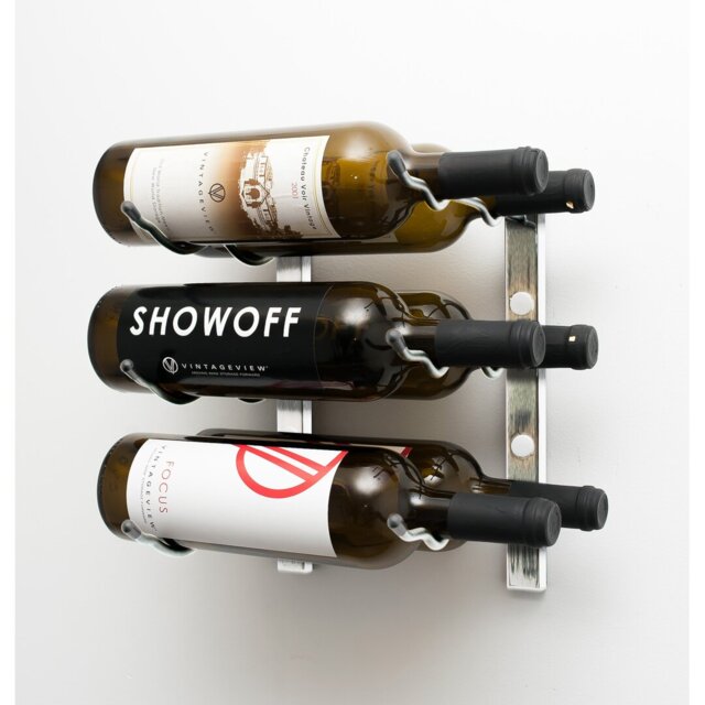 W Series 6 Bottle Wall Mounted Wine Rack