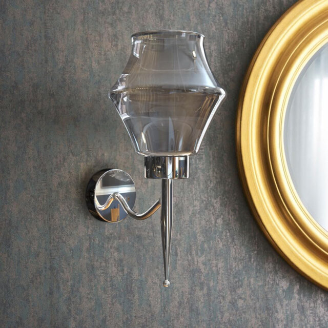 Modern Glass Wall Sconce - Stylish E27 Indoor Lighting For Bedroom, Living Room & Hallway