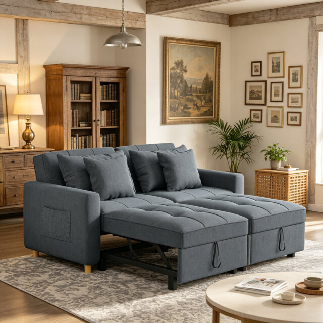 Borchert 2 Seater Fabric Sofa Bed