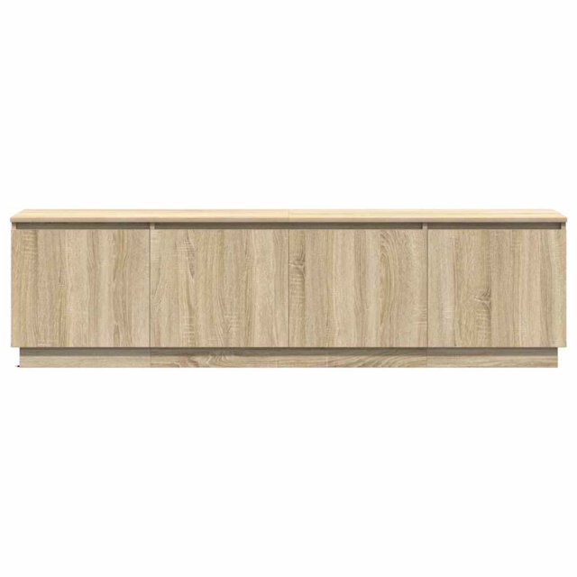 TV Cabinet With LED 180 X 38 X 49 Cm Engineered Wood