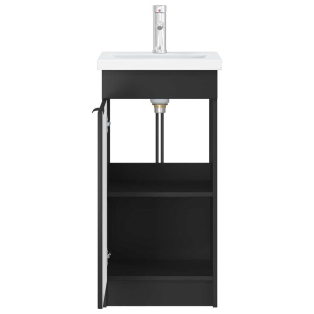 Single Bathroom Vanity with Ceramic Basin