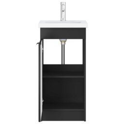 Single Bathroom Vanity with Ceramic Basin