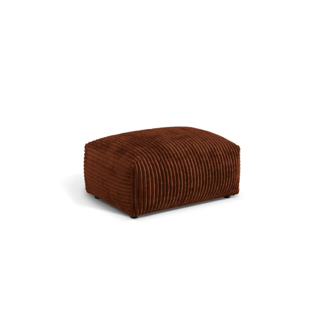 Carlens 65cm Wide Solid Colour Pouffe Ottoman