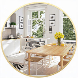 Arched Bathroom Mirrors for Over Sink, Arch Mirror Bathroom Vanity Mirror for Living Room Bedroom Entryway Hallway, Anti-Rust