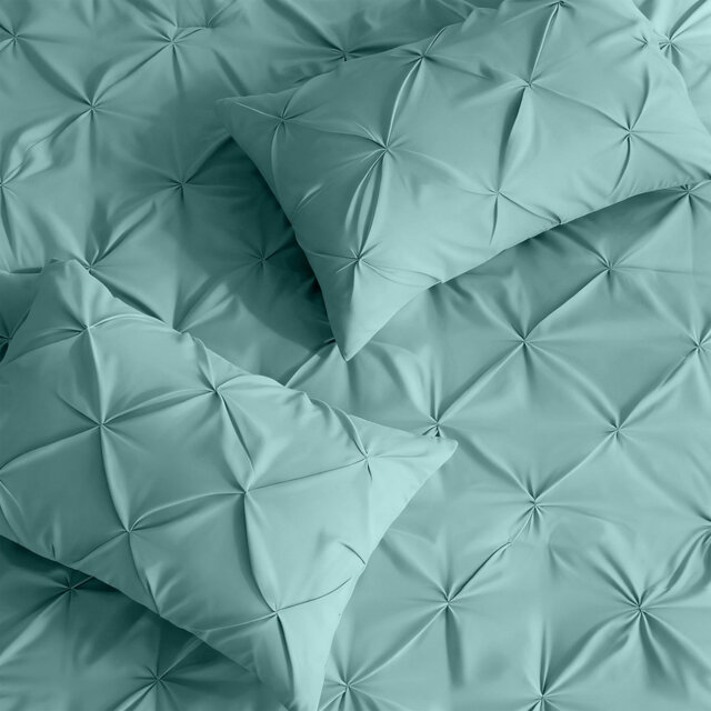 Luxurious Microfiber Pintuck Duvet Cover Set – Soft, Breathable & Wrinkle-Resistant Bedding for All-Season Comfort