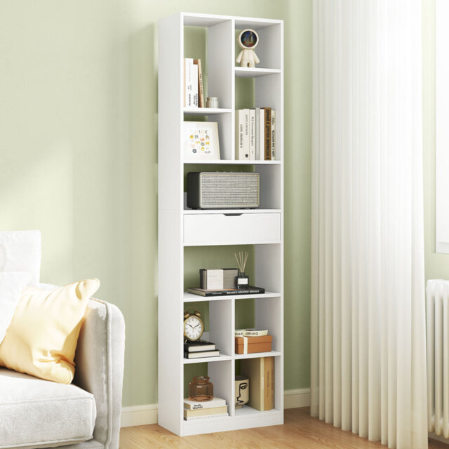 180cm H x 50cm W Particle Board Cube Bookcase