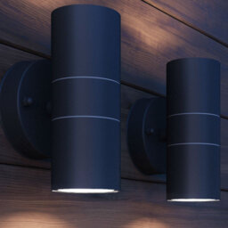 2 - Bulb Integrated LED Outdoor Armed Sconce