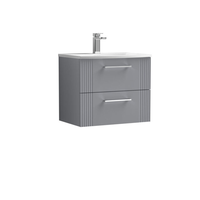 Deco 610mm Single Bathroom Vanity with Integrated Vitreous China Basin