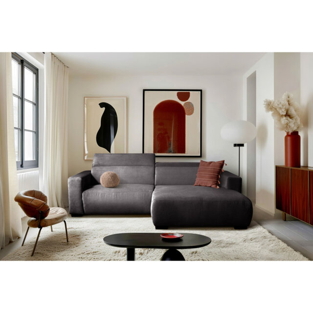 Almontiser Cozzy Reclining Corner Sofa in Curdouy Velvet Fabric