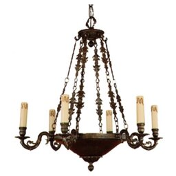 Desantis 6 - Light Candle Style Chandelier