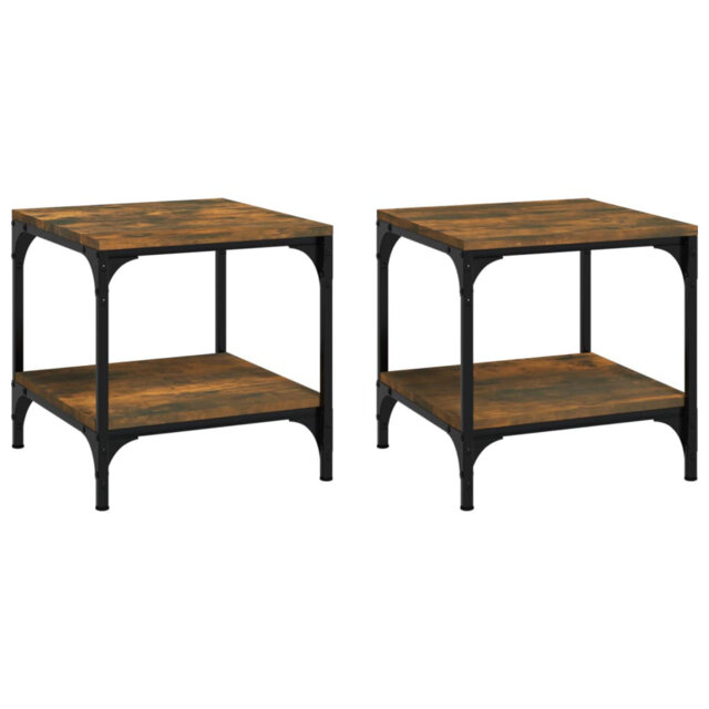 Borough Wharf Side Tables 2 Pcs Sonoma Oak 40X40x40 Cm Engineered Wood