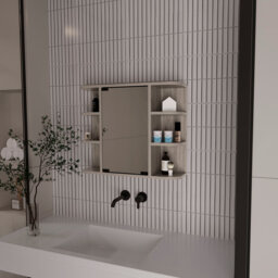 Aleshya 60mm W 50mm H Wall Mounted Required Medicine Cabinet Mirror Fixed