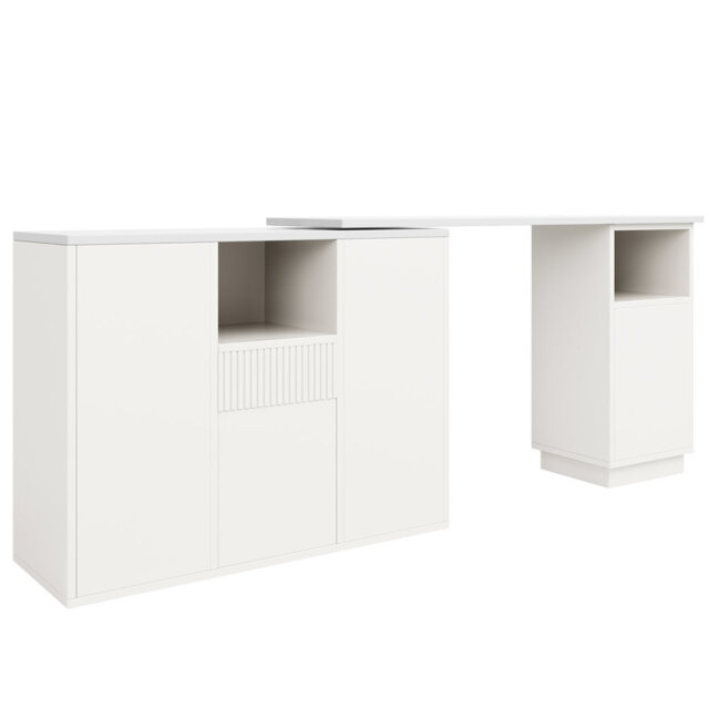 Kitchen Island With 360Â° Swivel Dining Table for Kitchens and Living Room