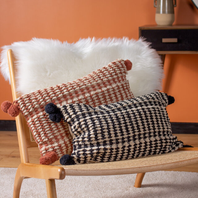 Striped Rectangular Cushion