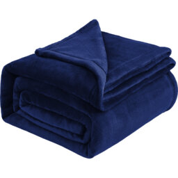 Aspire Homeware Ultra-Soft Hotel Quality Reversible Plain Weave Fleece Throw Blanket
