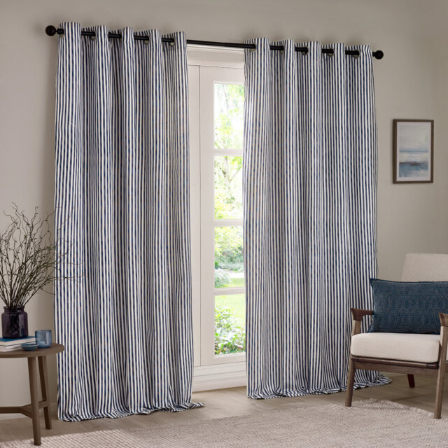 Hebden 100% Cotton Blackout Curtain Panel Pair
