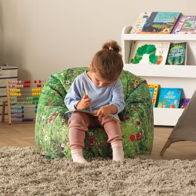 Icon Kids Polyester Outdoor Friendly Refillable Bean Bag Chair & Lounger