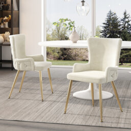 Velvet Upholstered Dining Chair