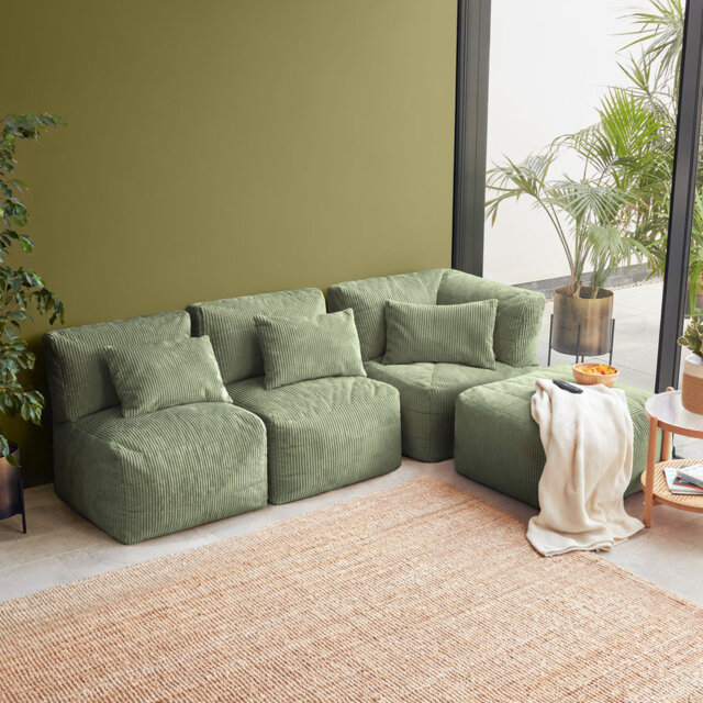 Corduroy Bean Bag Set