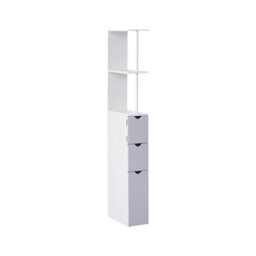 Solid Wood Freestanding Linen Cabinet