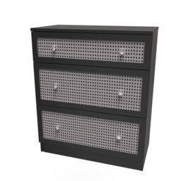 Fully Assembled Safra 3 Drawer 76.5Cm W Chest of Drawers