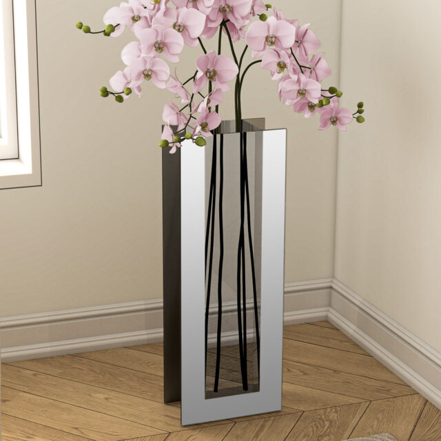 Baldassarre 60cm Tall Glass Flower Vase Room Decor