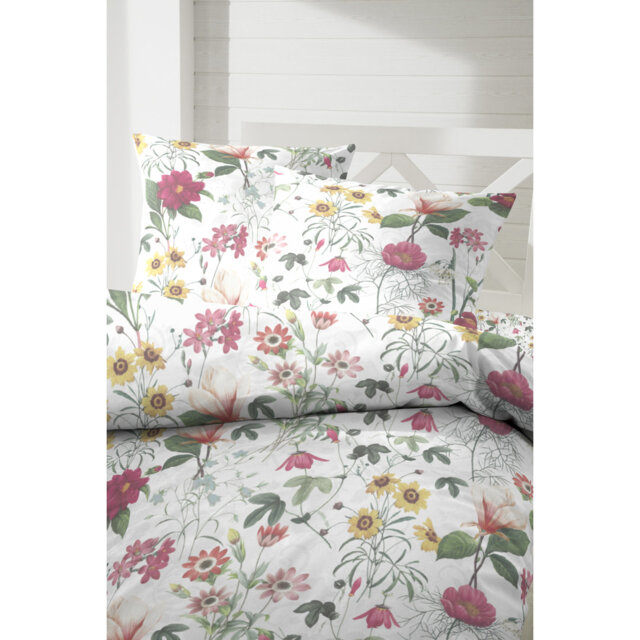 Kurie Cotton Floral Duvet Cover Set with Pillow Shams Included