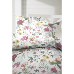 Kurie Cotton Floral Duvet Cover Set with Pillow Shams Included