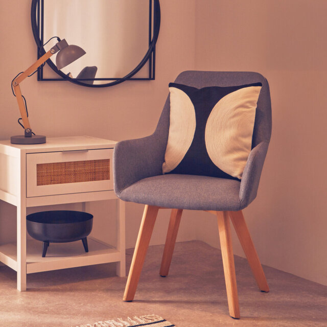 Kai 51cm H Polyester Blend Upholstered Armchair