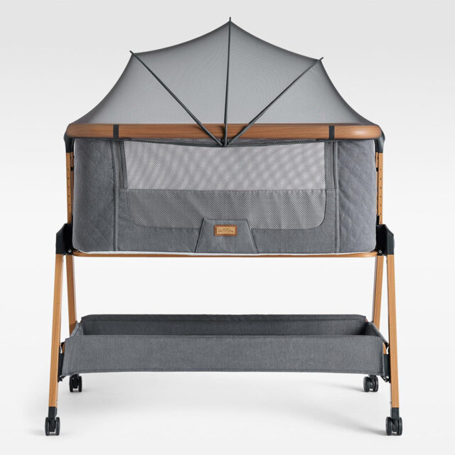 Bedside Cot with Mattress and Stand