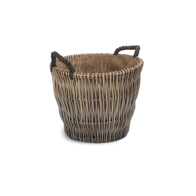 Rylie Lined Log Carrier Basket