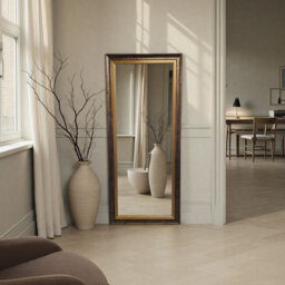 Classic Full Length Bronze Bevelled Wall Mirror