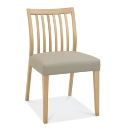 Izzie Polyester Blend Upholstered Slat Back Side Chair