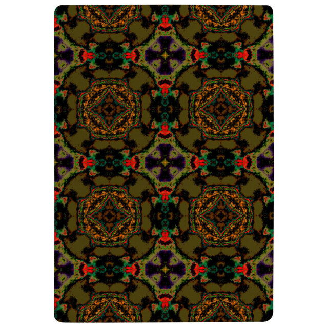 Hawkins Pakistan Mosaic Paint Designer Shaggy Green Rug