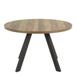 Anacarolina Extendable Round Metal Base Dining Table