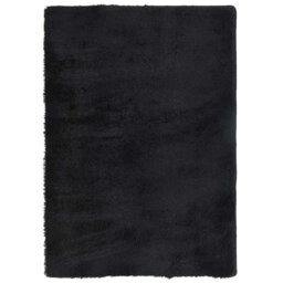 Shaggy Rug High Pile NAVARRA Black Polyester