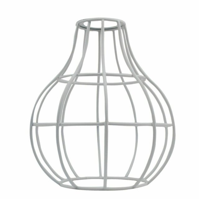 50.8cm H Metal Novelty Lamp Shade ( Uno ) in White