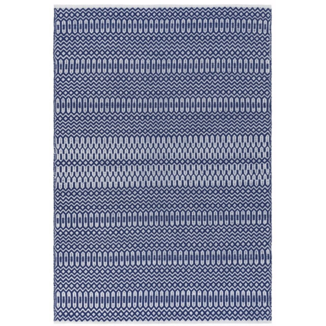 Everts Geometric Handmade Hand Knotted Blue Area Rug