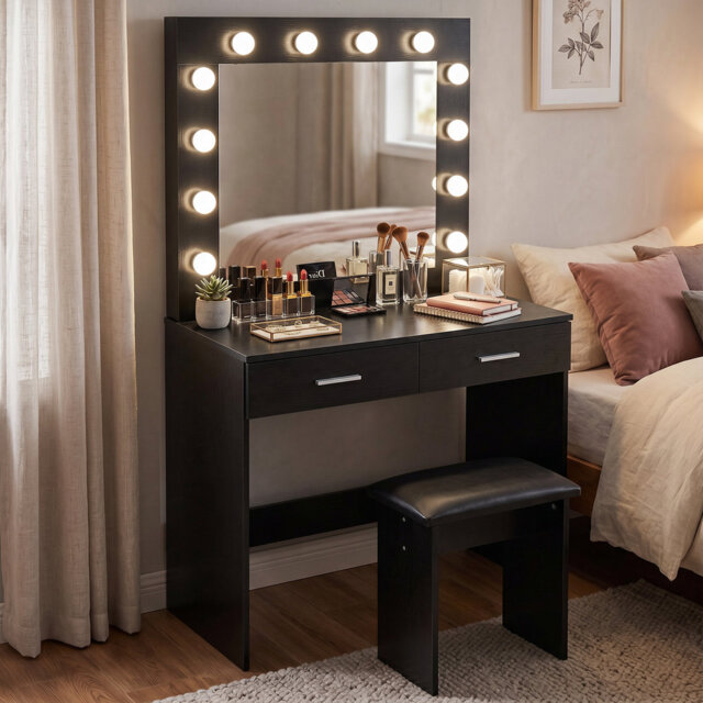Thurston Dressing Table with Mirror